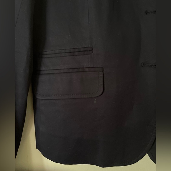 J. Crew Classic Cotton/ Spandex Navy Blue Blazer - Picture 3 of 7